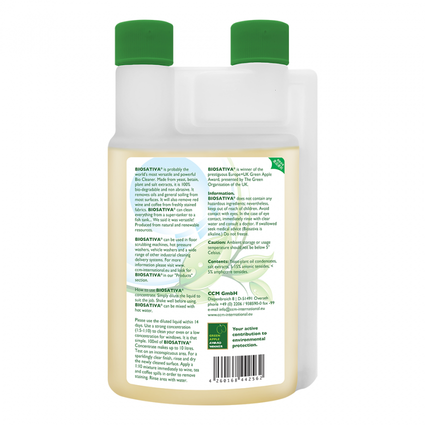 Biosativa&reg; 超濃縮有機環保全能清潔劑 (250毫升)